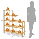 Multifunctional Bamboo Shelf Display Organizer by LJGDeals