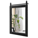 30 x 22 Inch Wall Mount Mirror with Wood Frame by LJGDeals