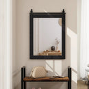30 x 22 Inch Wall Mount Mirror with Wood Frame by LJGDeals