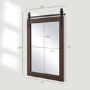 30 x 22 Inch Wall Mount Mirror with Wood Frame by LJGDeals