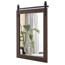 30 x 22 Inch Wall Mount Mirror with Wood Frame by LJGDeals