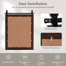 30 x 22 Inch Wall Mount Mirror with Wood Frame by LJGDeals