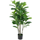 51 Inch 2-Pack Artificial Fiddle Leaf Fig Tree for Indoor and Outdoor by LJGDeals