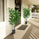 51 Inch 2-Pack Artificial Fiddle Leaf Fig Tree for Indoor and Outdoor by LJGDeals