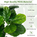 51 Inch 2-Pack Artificial Fiddle Leaf Fig Tree for Indoor and Outdoor by LJGDeals