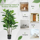 51 Inch 2-Pack Artificial Fiddle Leaf Fig Tree for Indoor and Outdoor by LJGDeals