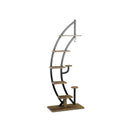6-Tier 9 Potted Metal Plant Stand Holder Display Shelf with Hook-White by DirectDeals