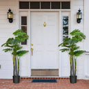 4 Feet Artificial Tree Artificial Monstera Palm Tree Fake Plant by LJGDeals