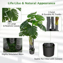 4 Feet Artificial Tree Artificial Monstera Palm Tree Fake Plant by DirectDeals