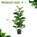 2-Pack Artificial Fiddle Leaf Fig Tree for Indoor and Outdoor by LJGDeals