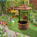 Patio Wooden Water Fountain with Electric Pump-Brown by LJGDeals