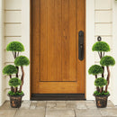 3 Feet Decorative Artificial Cedar Topiary Tree with Rattan Trunk by LJGDeals