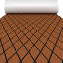 EVA Foam Boat Decking Sheet with Diamond Shape for Boat Surfboard-Brown by DirectDeals