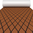 EVA Foam Boat Decking Sheet with Diamond Shape for Boat Surfboard-Brown by LJGDeals