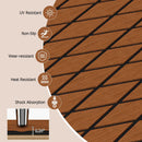 EVA Foam Boat Decking Sheet with Diamond Shape for Boat Surfboard-Brown by LJGDeals