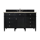 James Martin Brittany 60" Single Bathroom Vanity, Black Onyx