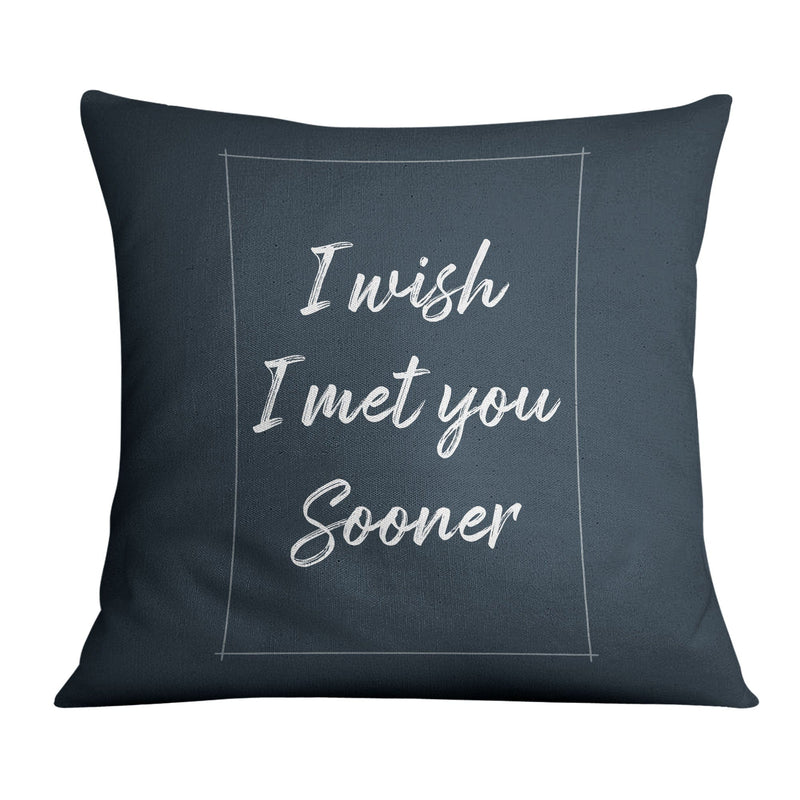 I Wish I Met You Sooner Cushion