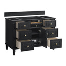 James Martin Lorelai 48" Single Bathroom Vanity, Black Onyx