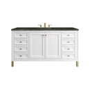 James Martin Chicago 60" Single Bathroom Vanity, Glossy White