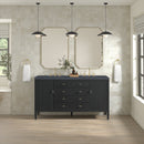 James Martin Myrrin 60" Double Bathroom Vanity, Carbon Oak