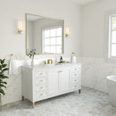James Martin Chicago 60" Single Bathroom Vanity, Glossy White