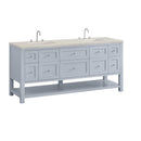 James Martin Breckenridge 72" Double Bathroom Vanity, Serenity Blue