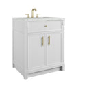 James Martin Bellshire 30" Single Bathroom Vanity, Bright White