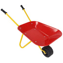 Outdoor Garden Backyard Play Toy Kids Metal Wheelbarrow-Red by LJGDeals
