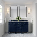 James Martin Brittany 60" Double Bathroom Vanity, Victory Blue