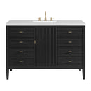 James Martin Myrrin 48" Single Bathroom Vanity, Carbon Oak