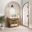 James Martin Malibu 36" Single Bathroom Vanity, Amber Birch
