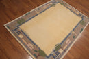 4' x 6' Handmade 100% wool Plus Pile area rug Vanilla