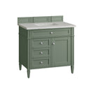 James Martin Brittany 36" Single Bathroom Vanity, Smokey Celadon