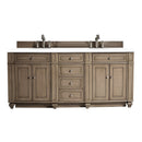 James Martin Bristol 72" Double Bathroom Vanity, Whitewashed Walnut