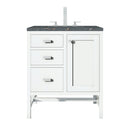 James Martin Addison 30" Single Bathroom Vanity, Glossy White