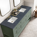 James Martin Breckenridge 72" Double Bathroom Vanity, Smokey Celadon