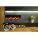 Amantii 45 Inch Tru View Bespoke Built-In Indoor / Outdoor 3 Sided Electric Fireplace