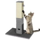 31 inch Tall Cat Scratching Post Claw Scratcher with Sisal Rope and 2 plush Ball-Gray by LJGDeals