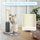 20.5 inch Tall Cat Scratching Post Claw Scratcher with Sisal Rope and Plush Ball-Gray by LJGDeals