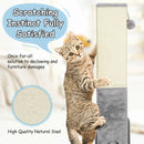 31 inch Tall Cat Scratching Post Claw Scratcher with Sisal Rope and 2 plush Ball-Gray by LJGDeals