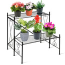 2-Tier Metal Plant Stand Garden Shelf by LJGDeals