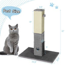 31 inch Tall Cat Scratching Post Claw Scratcher with Sisal Rope and 2 plush Ball-Gray by LJGDeals