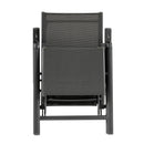 Outdoor Folding Lounge Chair with 7 Adjustable Backrest and Footrest Positions-Gray by LJGDeals
