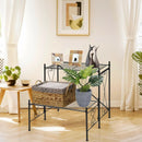 2-Tier Metal Plant Stand Garden Shelf by LJGDeals
