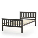 Twin Size Wood Platform Bed with Headboard by LJGDeals