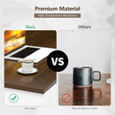 Modern Coffee Table with Front Back Drawers and Compartments for Living Room by LJGDeals
