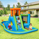 Inflatable Water Slide Kids Bounce House Splash Water Pool with 735W Blower by LJGDeals