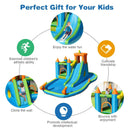 Inflatable Water Slide Kids Bounce House Splash Water Pool with 735W Blower by LJGDeals
