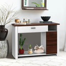 48 Inch Console Table with Drawer and Cabinet by LJGDeals
