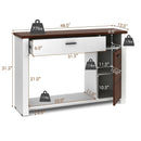 48 Inch Console Table with Drawer and Cabinet by LJGDeals